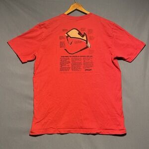Oakley Men's XL Y2K Graphic T Shirt Oakley Specs Red Regular Fit